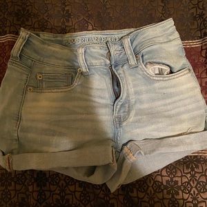 American Eagle Light Wash Shorts